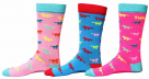 TuffRider Neon Pony Kids Socks - 3 Pack