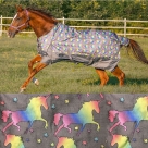 Showman Unicorn Print 1200 Denier Waterproof Turnout Sheet - Horse