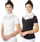 B Vertigo Kayla Woman's Laced Short Sleeved Show Shirt