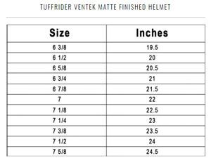 TuffRider Ventek Matte Helmet: Chicks Discount Saddlery