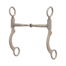 Weaver Pro Series Short 6-1/2 inch Cheek Brushed Stainless Sweet Iron Snaffle - 5 inch mouth