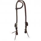 Weaver Havana Leather One Ear Headstall With Antique Arrow Buckle