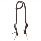 Weaver Havana Leather One Ear Headstall With Antique Cactus Buckle
