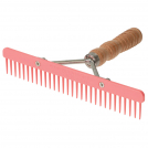 Weaver Plastic Skip Tooth Comb with Wood Handle
