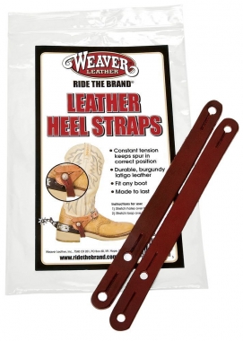 Weaver Leather Latigo Heel Straps - Burgundy