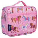 Horses Pink Lunch Box
