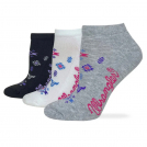 Wrangler Ladies Fun And Comfy Low Cuts Aztec Cross- 3 Pack