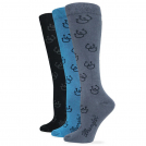 Wrangler Ladies Horse Shoe Knee High Boot Socks 3 Pack