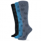 Wrangler Ladies Horse Shoe Knee High Boot Socks 3 Pack