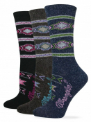 Ladies Wrangler Angora Blend Aztec Crew Socks