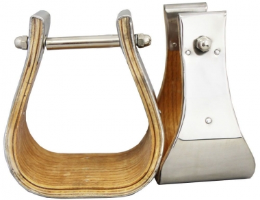 Étriers De Selle Bell Ranch En Monel Inox – 5 Pouces – Marque Spur Saddlery