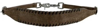 Cheap Dog Roughouts Showman Chocolate Roughout Leather Wither Strap: Chicks Discount Saddlery