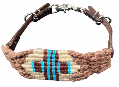 Showman ® Hand painted 3D flower wither strap with beaded center.