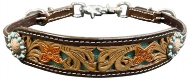 Showman ® Hand painted 3D flower wither strap main image 0