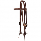 Weaver Working Tack Browband Headstall with Designer Hardware - Thunderbird