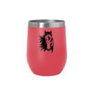 Stainless Steel 12oz Wine Tumbler with Slide Top - Horse Head