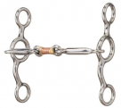 Weaver All Purpose Sweet Iron Copper Wire Wrapped Dogbone Bit  - 5 Inch Mouth